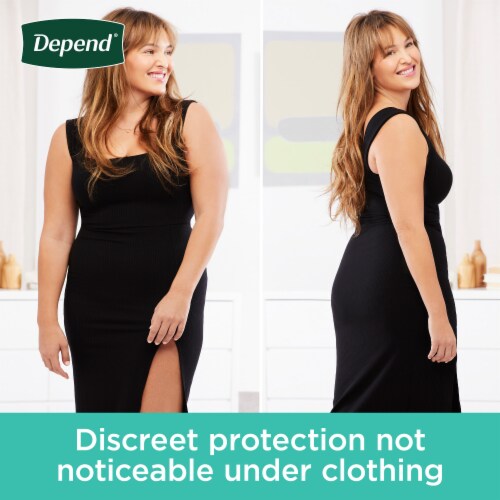 Depend Fresh Protection Adult Incontinence Underwear Maximum Medium Blush Underwear Perspective: bottom