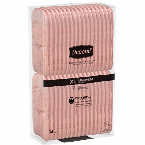 Depend® Max Absorb Underwear - Blush Perspective: bottom