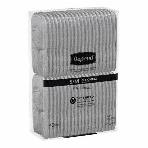 Depend® Male Max Absorbency S/M Fit-Flex® Incontinence Underwear Perspective: bottom