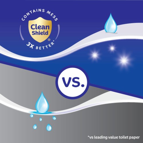 Kleenex Trusted Care Facial Tissues Flat Box Perspective: bottom