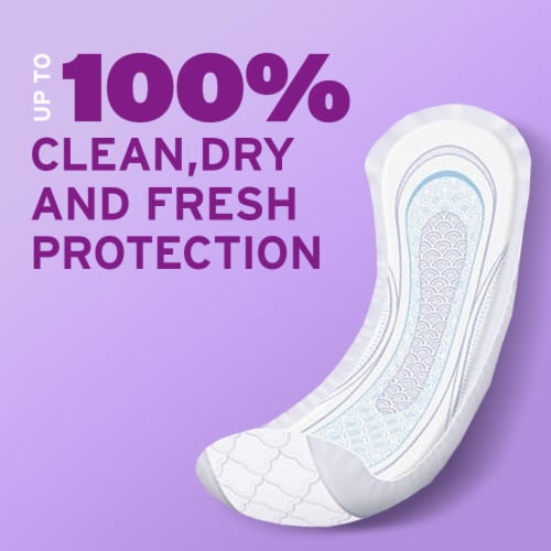 Poise Incontinence Pads & Postpartum Incontinence Pads 7 Drop Ultra Long Length Pads Perspective: bottom