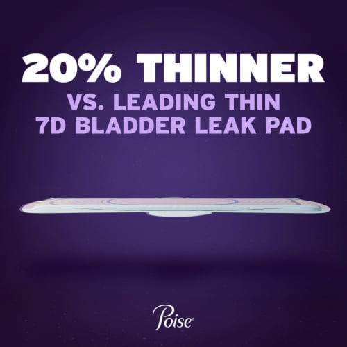 Poise Ultra Thin Incontinence Pads with Wings, 8 Drop Perspective: bottom
