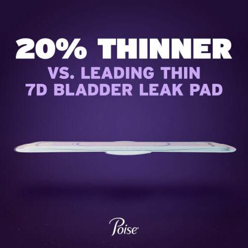 Poise Ultra Thin Incontinence Pads with Wings, 8 Drop Perspective: bottom