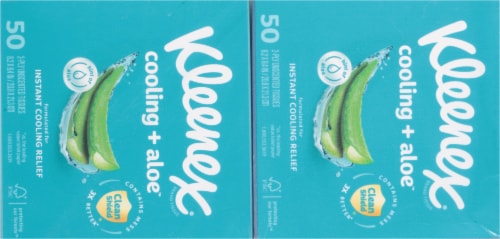 Kleenex® Cooling + Aloe™ Facial Tissues Perspective: bottom