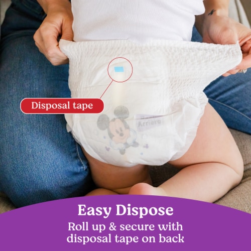 Huggies Little Movers HuggFit 360° Baby Diapers with 360° Waistband, Size 4 (22-37 lbs) Perspective: bottom