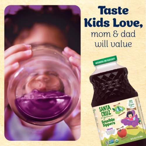 Santa Cruz Organic Sensible Sippers 100% Grape Juice for Kids Perspective: bottom
