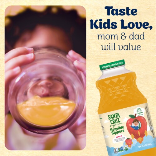 Santa Cruz Organic Sensible Sippers Apple Juice for Kids Perspective: bottom