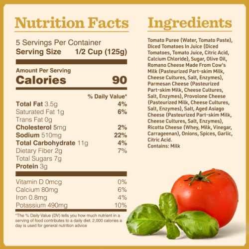 Bertolli® Five Cheese Pasta Sauce Perspective: bottom