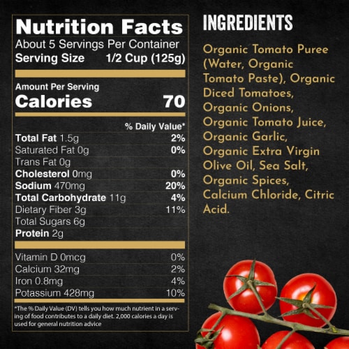 Bertolli® Organic Marinara Sauce Perspective: bottom