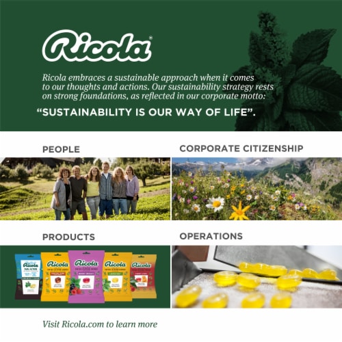 Ricola Cherry Honey Herb Throat Drops Perspective: bottom