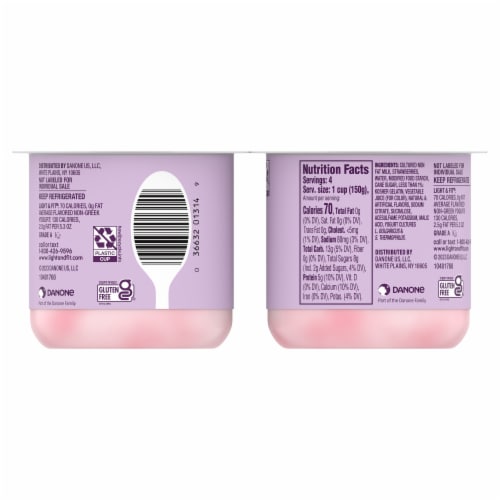 Light & Fit® Sensational Strawberry Nonfat Yogurt Perspective: bottom