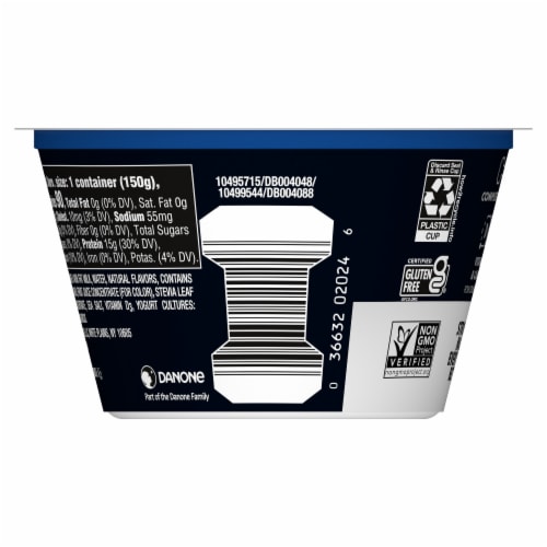 Oikos® Triple Zero Blueberry Nonfat Greek Yogurt Perspective: bottom