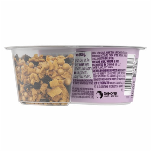 Dannon Light + Fit REMIX Strawberry Cheesecake Nonfat Greek Yogurt Cups with Mix-Ins Perspective: bottom
