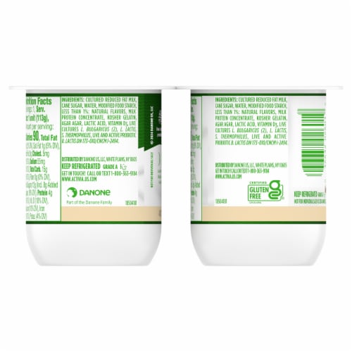 Activia® Vanilla Probiotic Lowfat Yogurt Cups Perspective: bottom