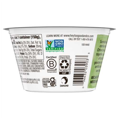 Too Good & Co. Mixed Berry Yogurt-Cultured Ultra-Filtered Low Fat Milk Product Cup Perspective: bottom