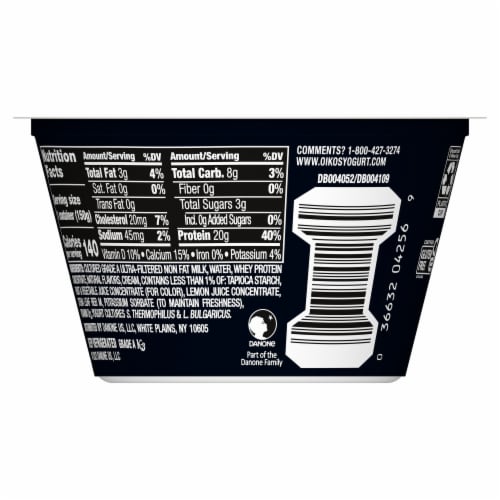 Oikos® Pro Peach Greek Yogurt Perspective: bottom