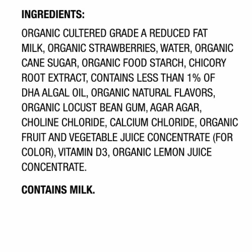 Horizon Organic Growing Years Low Fat Yogurt Pouch with 50mg DHA Omega-3 and Choline - Strawberry Perspective: bottom