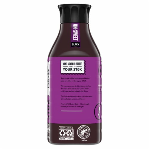 Stok® Extra Bold Un-Sweet Black Cold Brew Iced Coffee Perspective: bottom