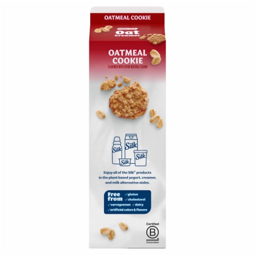 Silk Dairy Free The Oatmeal Cookie One Oat Coffee Creamer Perspective: bottom