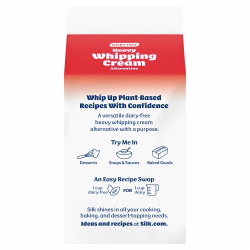 Silk Dairy Free Heavy Whipping Cream Alternative Carton Perspective: bottom