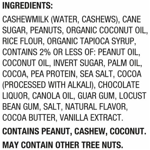 So Delicious Dairy Free Peanut Butter Brownie Cashew Milk Frozen Dessert Perspective: bottom