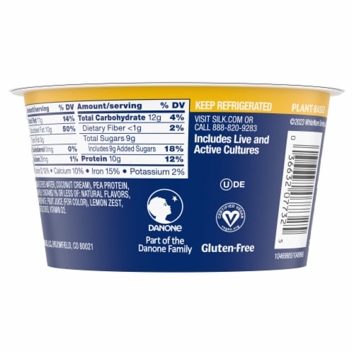 Silk® Greek Style Lemon Coconut Milk Yogurt Alternative Perspective: bottom