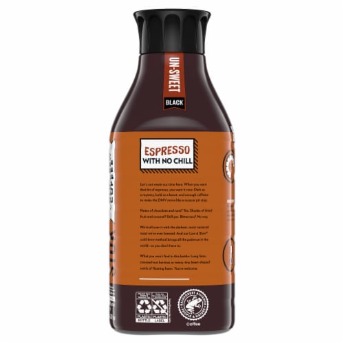 Stok® Unsweet Espresso Blend Cold Brew Dark Roast Black Iced Coffee Carton Perspective: bottom
