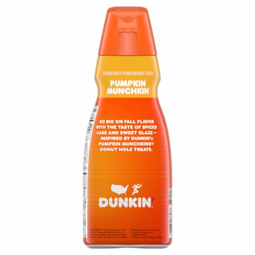 Dunkin' Pumpkin Munchkin Coffee Creamer Perspective: bottom