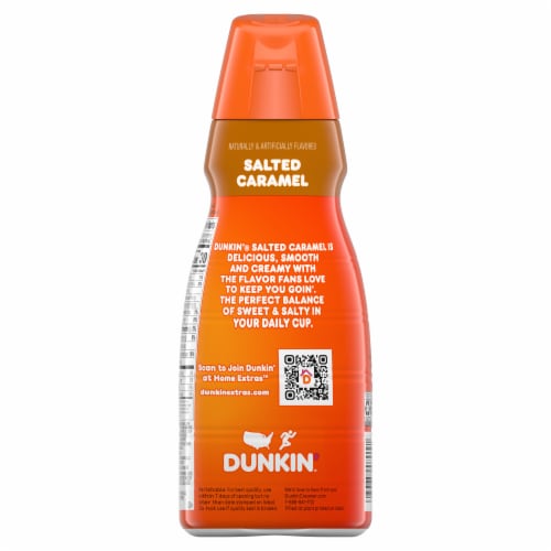 Dunkin' Salted Caramel Coffee Creamer Perspective: bottom
