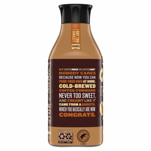 Stok® Light Sweet Dark Roast Black Cappuccino Cold Brew Iced Coffee Carton Perspective: bottom