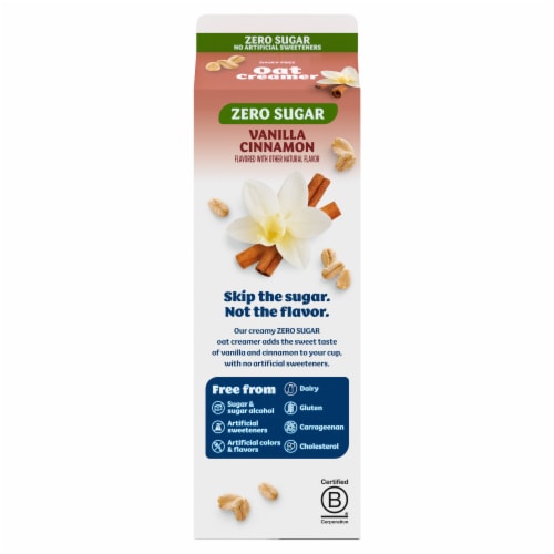 Silk Oat Cinnamon Vanilla Creamer Perspective: bottom