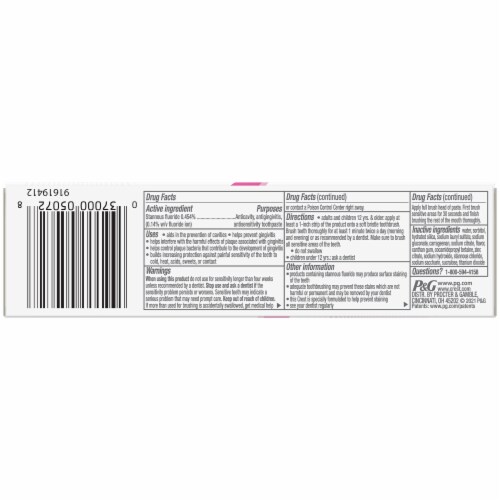 Crest Pro-Health™ Gum and Sensitivity Toothpaste Perspective: bottom