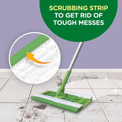 Swiffer Sweeper Febreze Freshness Lavender Vanilla & Comfort Wet Mopping Cloths Perspective: bottom