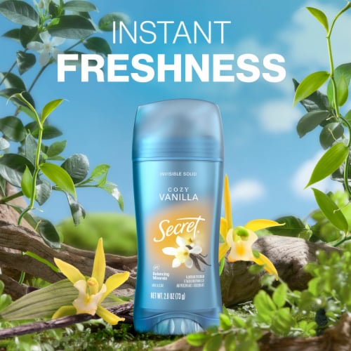 Secret Vanillla Invisible Solid Antiperspirant and Deodorant Perspective: bottom