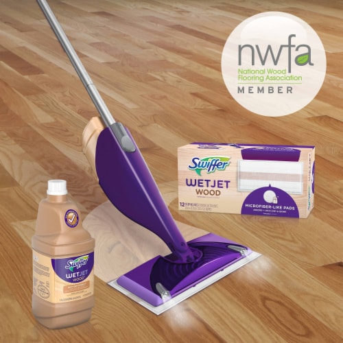 Swiffer WetJet Quickdry Formula Wood Floor Cleaner, 42.2 fl oz