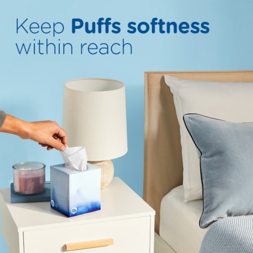 Puffs Ultra Soft Non-Lotion Cube Facial Tissues Perspective: bottom
