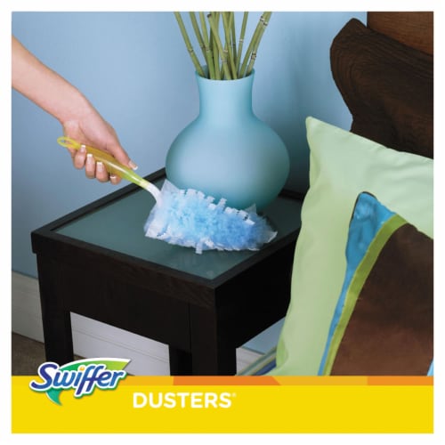 Swiffer Handle Electrostatic Fiber Duster - Blue Perspective: bottom