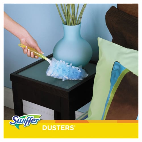 Swiffer® Handle Electrostatic Fiber Duster - Blue, 6 pc - Kroger