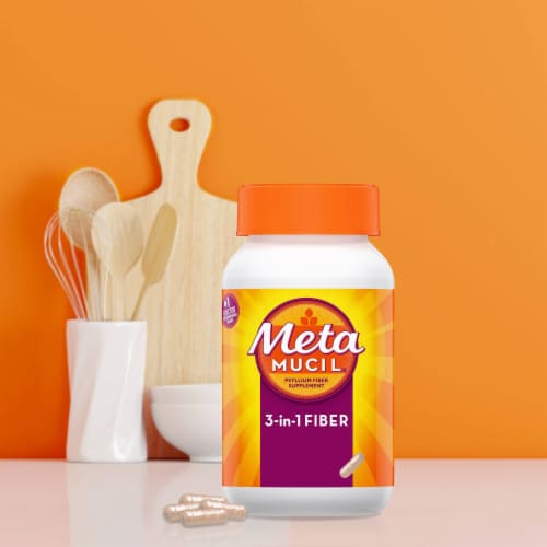 Metamucil Daily Fiber Capsules Perspective: bottom