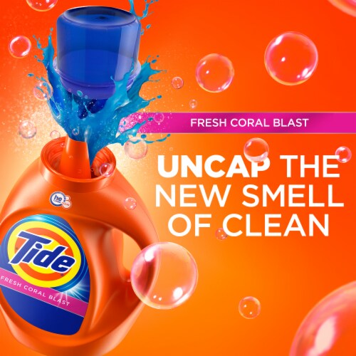 Tide Fresh Coral Blast Liquid Laundry Detergent Perspective: bottom