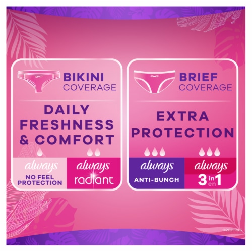 Always® Clean Scent Thin Regular Wrapped Daily Liners Perspective: bottom