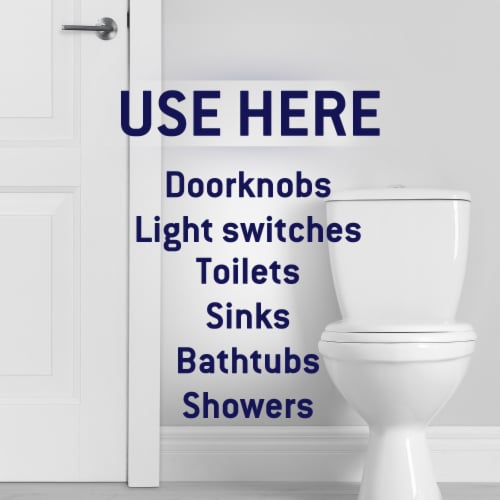Microban Fresh Scent 24 Hour Bathroom Cleaner and Sanitizing Spray Perspective: bottom