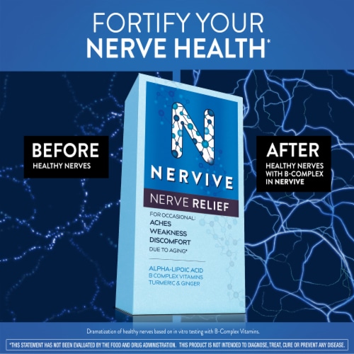 Nervive Nerve Relief tablets Perspective: bottom