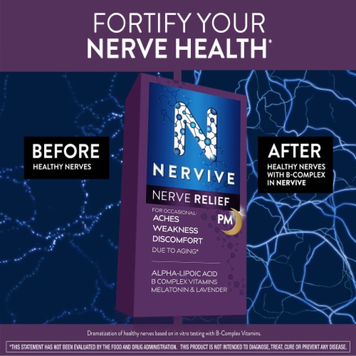 Nervive Nerve Relief PM Tablets Perspective: bottom