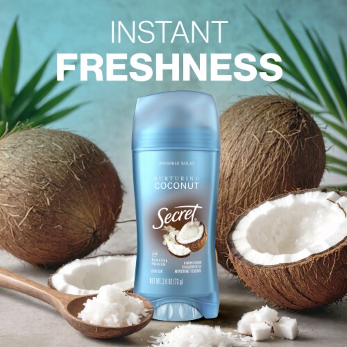 Secret Fresh Coconut Invisible Solid Antiperspirant and Deodorant Perspective: bottom