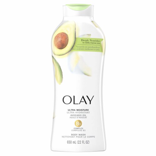 Olay Ultra Moisture Avocado Oil Body Wash Perspective: bottom