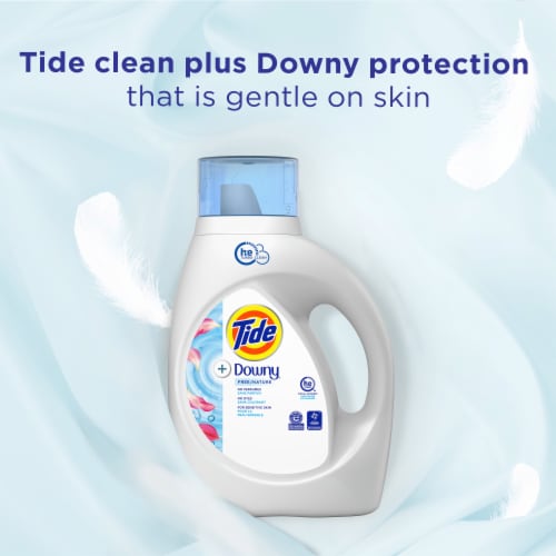 Tide With Downy Unscented Liquid Laundry Detergent Perspective: bottom