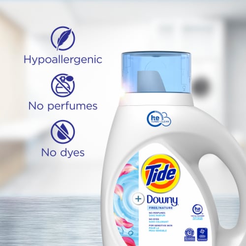 Tide Downy Free with Liquid Laundry Detergent Perspective: bottom