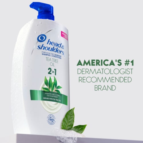 Head & Shoulders Dandruff Treatment/Dandruff Shampoo and Conditioner with Tea Tree Oil Perspective: bottom