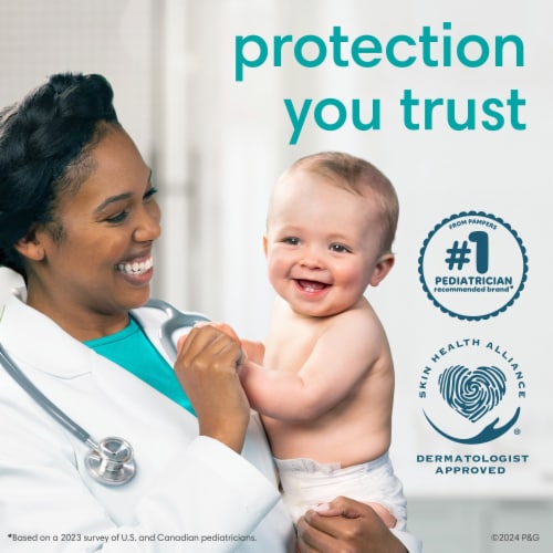 Pampers Pure Protection Baby Diapers Size 4 (22-37 lbs) Perspective: bottom